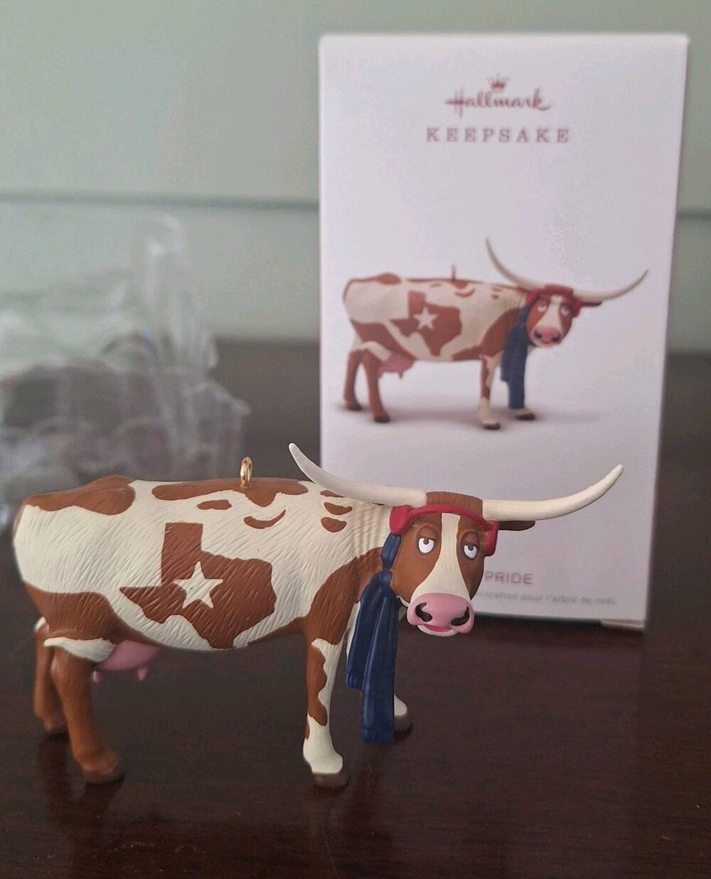 2018 Hallmark Keepsake Texas Pride Longhorn Ornament Texas Exclusive QSR1676